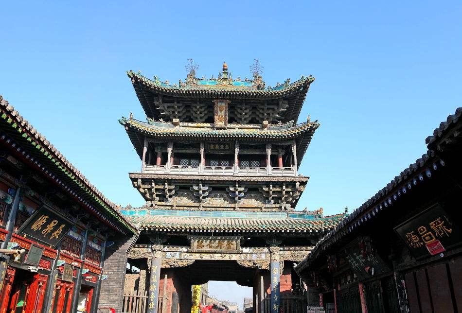 平遥古城的乔家大院是中国近代历史上最古老的大型民族宅邸之一